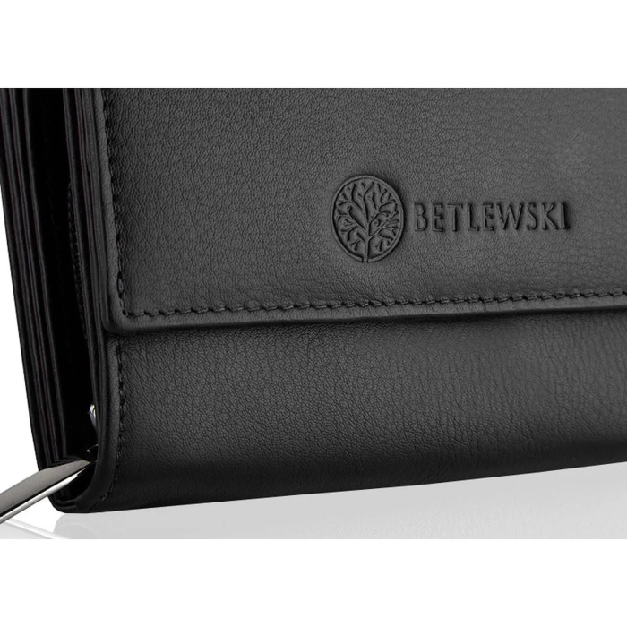 BETLEWSKI® SOFTLY – Skórzany Portfel Damski RFID Komfortowy i Stylowy