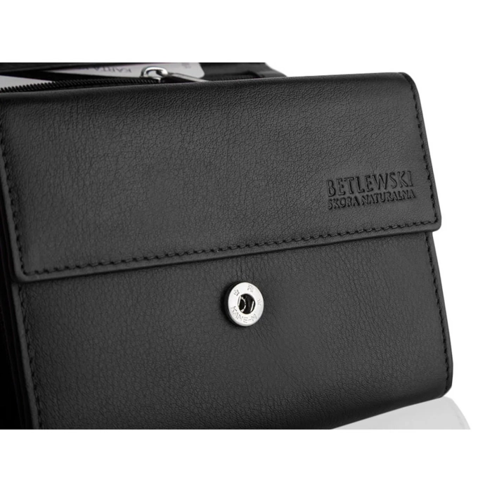 BETLEWSKI® SOFTLY – Skórzany Portfel Damski RFID Komfortowy i Stylowy