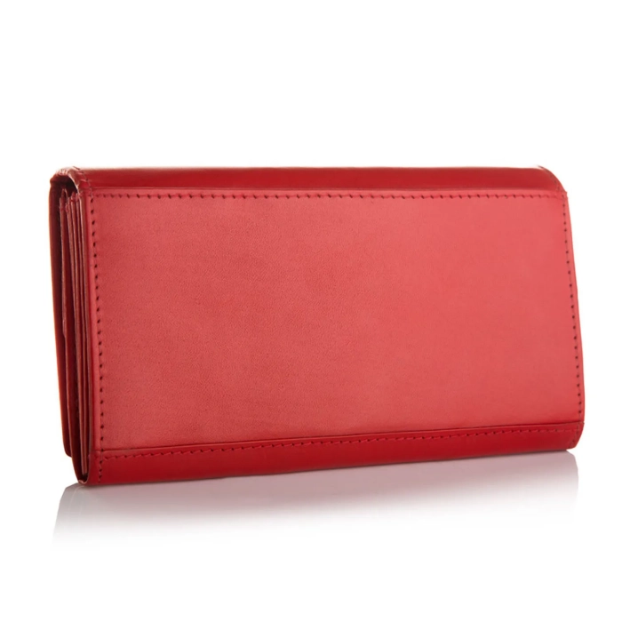 BETLEWSKI® BASIC – Portfel damski w eleganckiej czerwieni