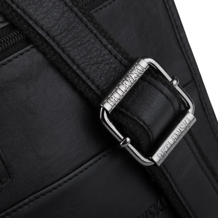 BETLEWSKI® CAMBRIDGE – Torba męska listonoszka w klasycznej czerni