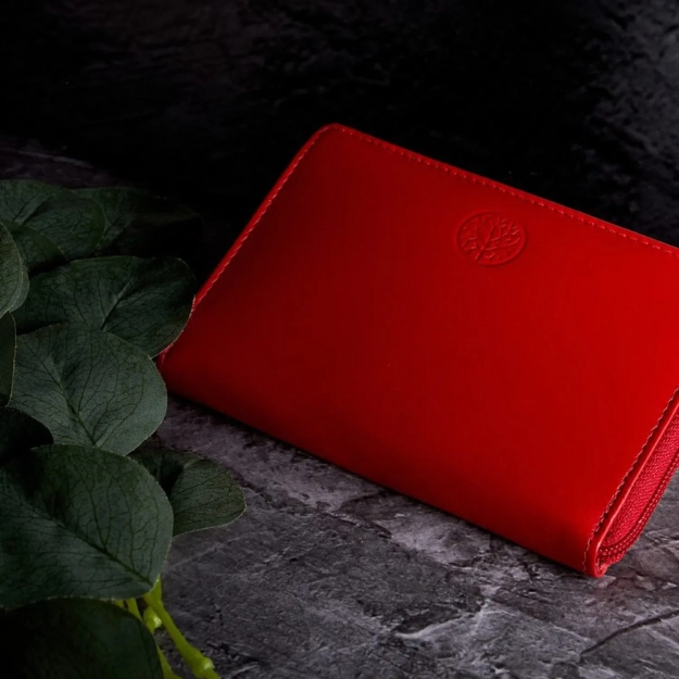 BETLEWSKI® BASIC – Portfel damski w eleganckiej czerwieni