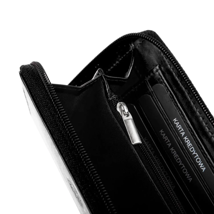 BETLEWSKI® BASIC – Portfel damski w klasycznej czerni