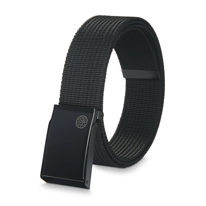 BETLEWSKI® CASUAL – Pasek parciany męski w klasycznej czerni XL