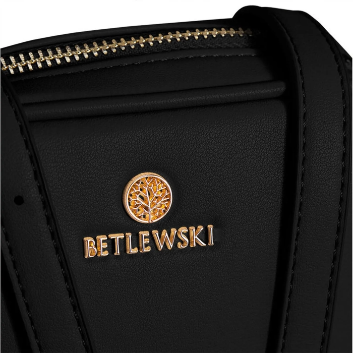 BETLEWSKI® MILEY – Torebka damska w klasycznej czerni