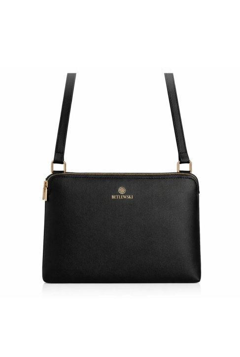BETLEWSKI® MILEY – Torebka damska w klasycznej czerni