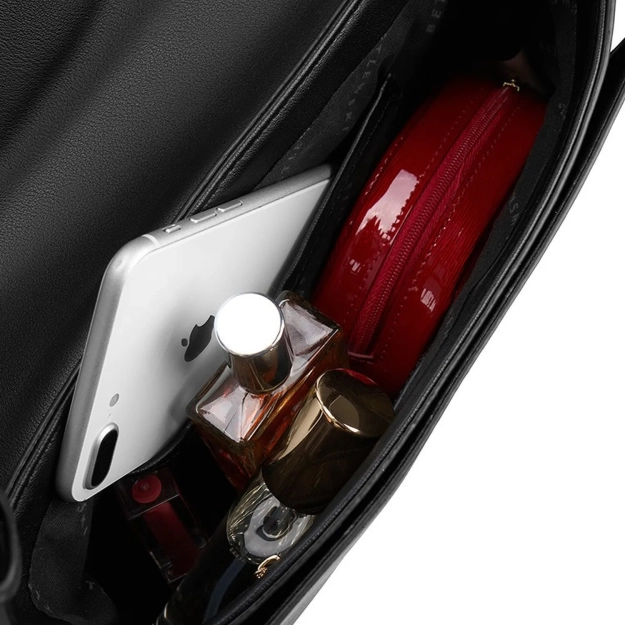 BETLEWSKI® MILEY – Torebka damska w klasycznej czerni