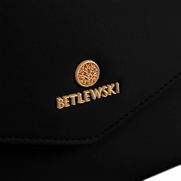 BETLEWSKI® MILEY – Torebka damska w klasycznej czerni