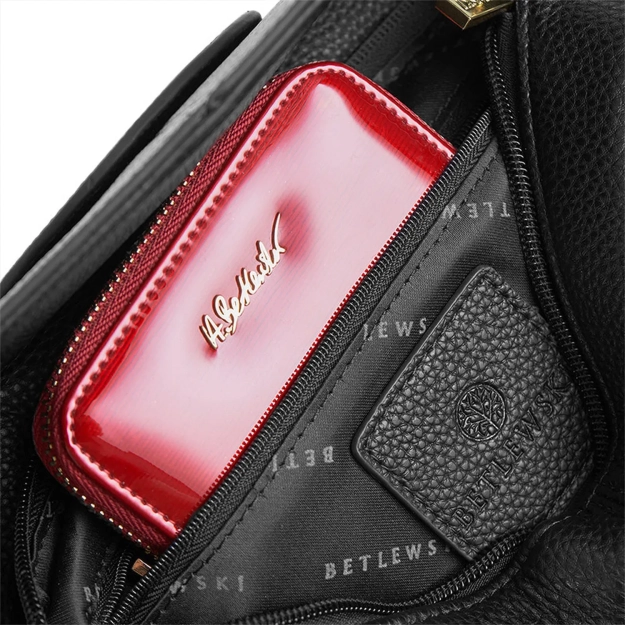 BETLEWSKI® REESE – Elegancka kopertówka w czerni