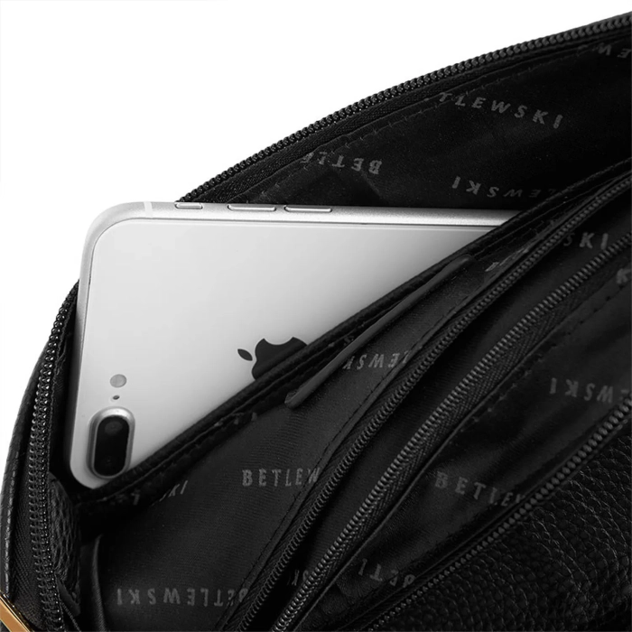 BETLEWSKI® REESE – Elegancka kopertówka w czerni