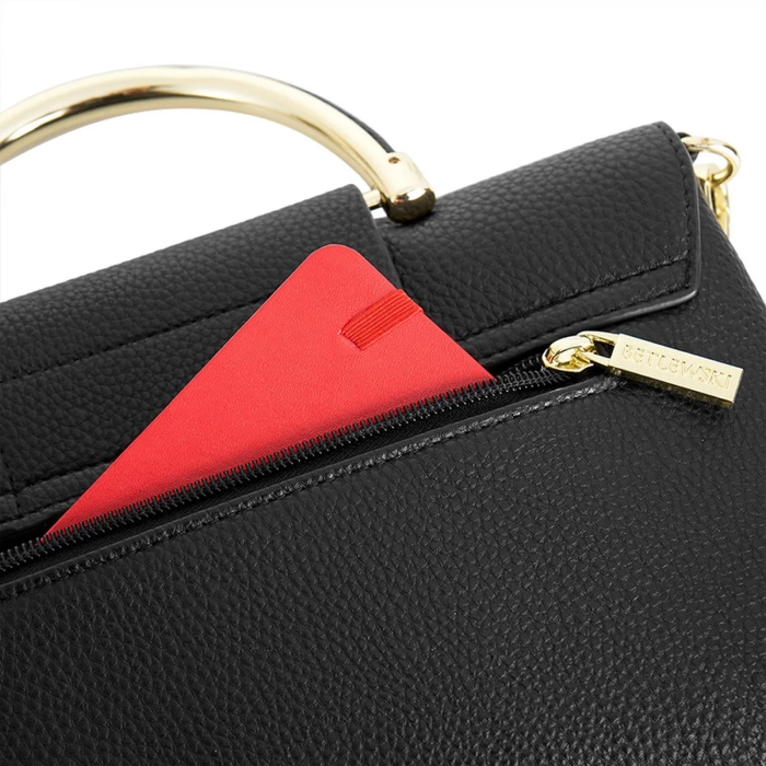 BETLEWSKI® REESE – Elegancka kopertówka w czerni