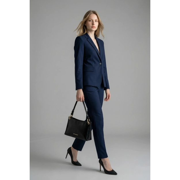 BETLEWSKI® REESE – Wizytowa torebka do ręki w czerni