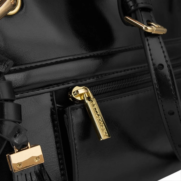 BETLEWSKI® REESE – Wizytowa torebka do ręki w czerni