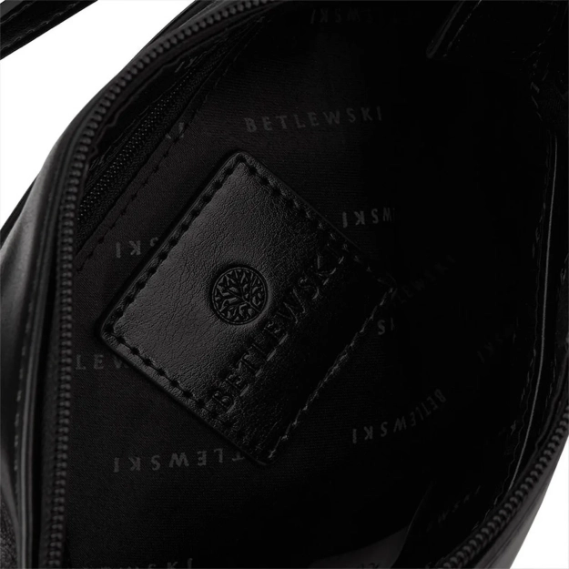 BETLEWSKI® REESE – Wizytowa torebka do ręki w czerni
