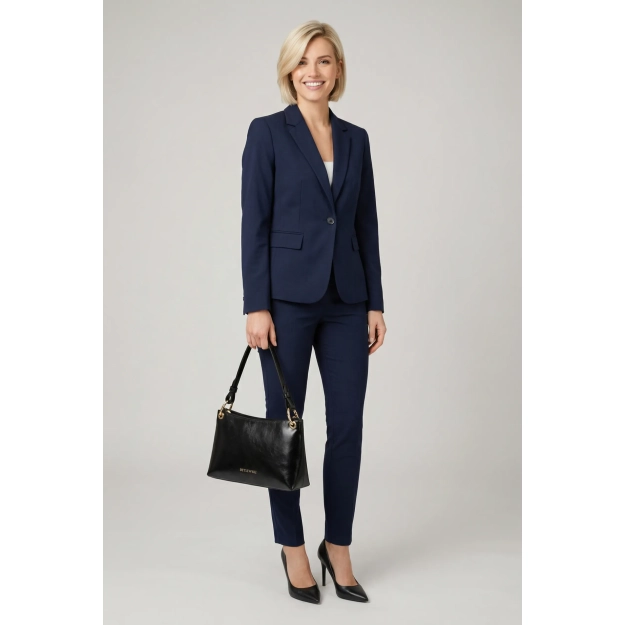 BETLEWSKI® REESE – Wizytowa torebka do ręki w czerni