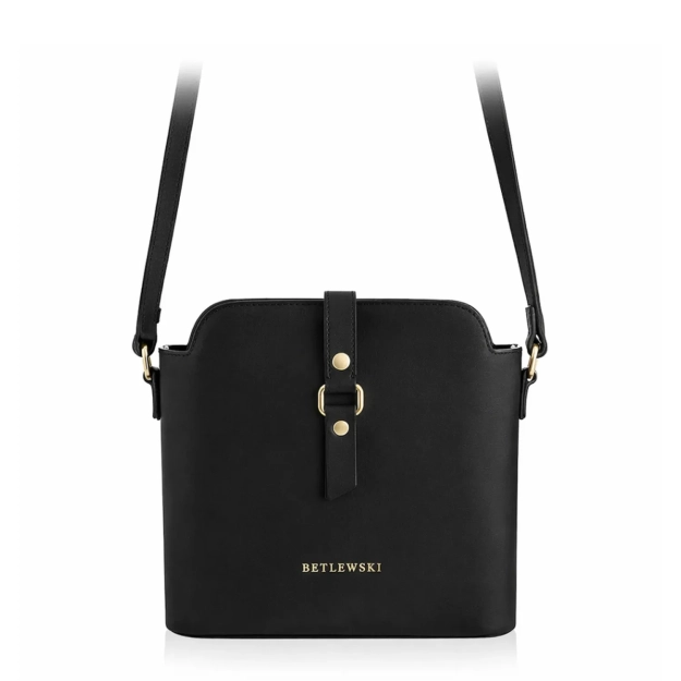 BETLEWSKI® REESE – Torebka listonoszka w klasycznej czerni