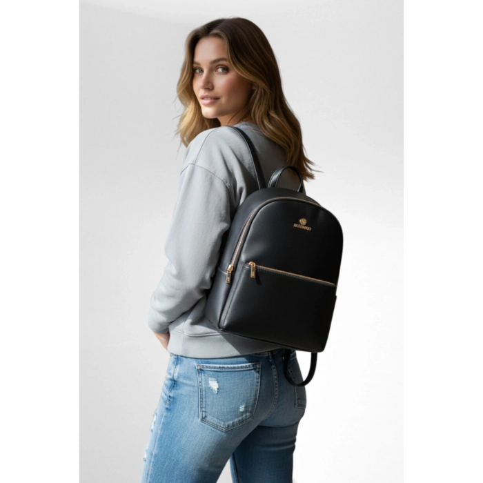 BETLEWSKI® MILEY – Plecak damski w klasycznej czerni
