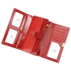 GREGORIO® GL‑102 – Elegancki portfel damski w czerwonym odcieniu