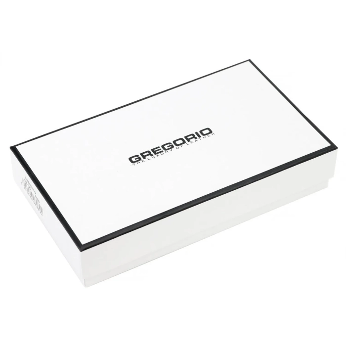 GREGORIO FF-100 – Elegancki czerwony portfel skórzany