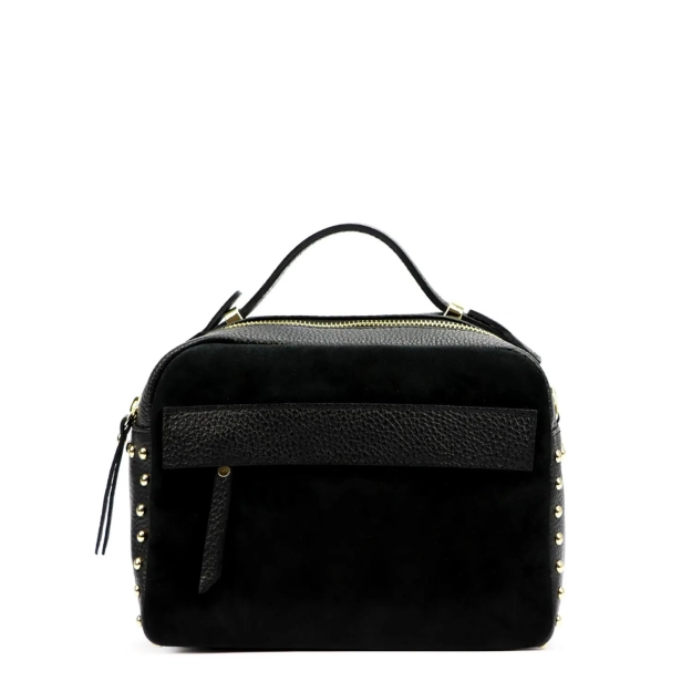 LUKA DOLLARO – Skórzana listonoszka damska w klasycznej czerni