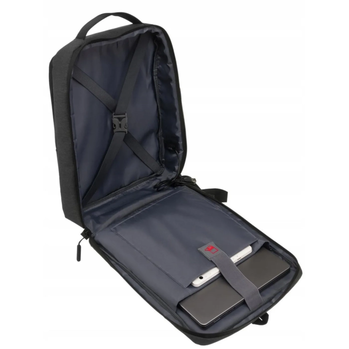 PETERSON - Funkcjonalny i stylowy Plecak na laptopa z portem USB